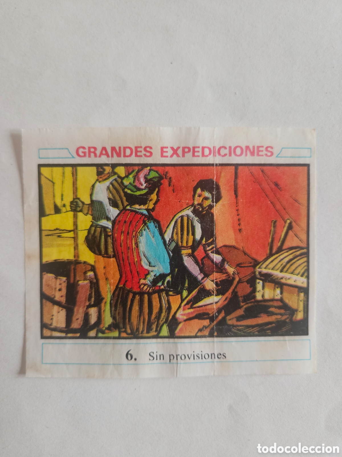Coleccionismo cromos antiguos: CROMO - GRANDES EXPEDICIONES - N&deg; 6 SIN PROVISIONES - CHICLES DUNKIN - NUNCA PEGADO