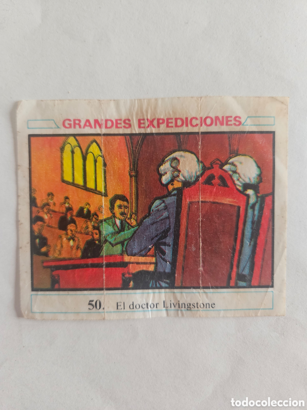 Coleccionismo cromos antiguos: CROMO - GRANDES EXPEDICIONES - N&deg; 50 EL DOCTOR LIVINGSTONE - CHICLES DUNKIN - NUNCA PEGADO