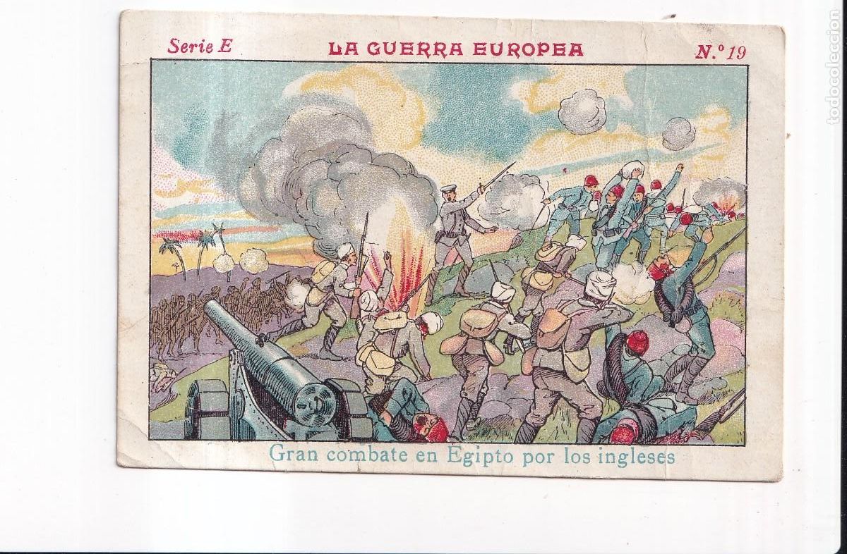 Coleccionismo cromos antiguos: LA GUERRA EUROPEA : SERIE E .- NUMERO 19 .- CHOCOLATE JUNCOSA