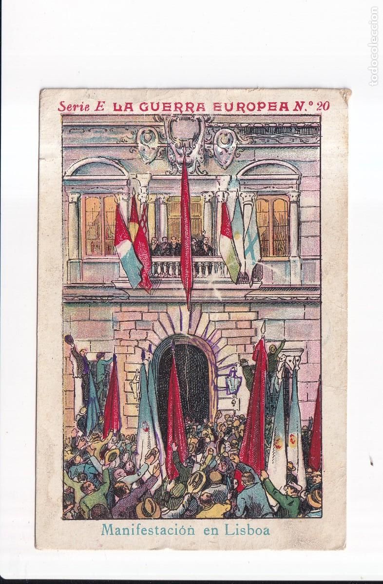 Coleccionismo cromos antiguos: LA GUERRA EUROPEA : SERIE E .- NUMERO 20 .- CHOCOLATE JUNCOSA