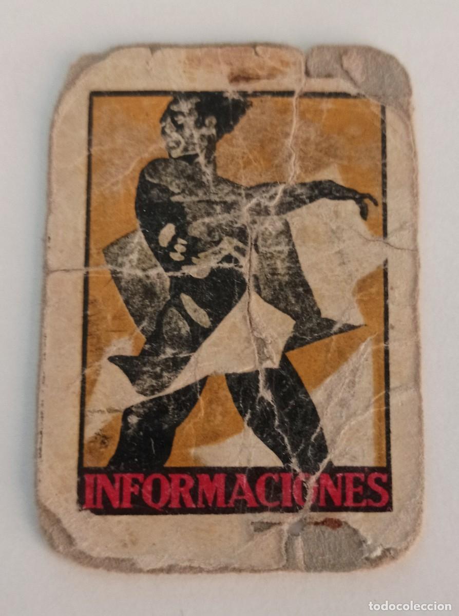 Coleccionismo cromos antiguos: CROMO PUBLICITARIO CAJA DE CERILLAS PERIODICO INFORMACIONES A&Ntilde;OS 20
