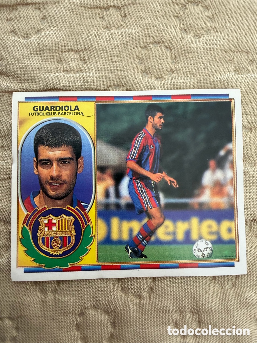 Coleccionismo cromos antiguos: GUARDIOLA Barcelona &ndash; Ediciones Este Liga 1996/97 &ndash; Cromo sin pegar