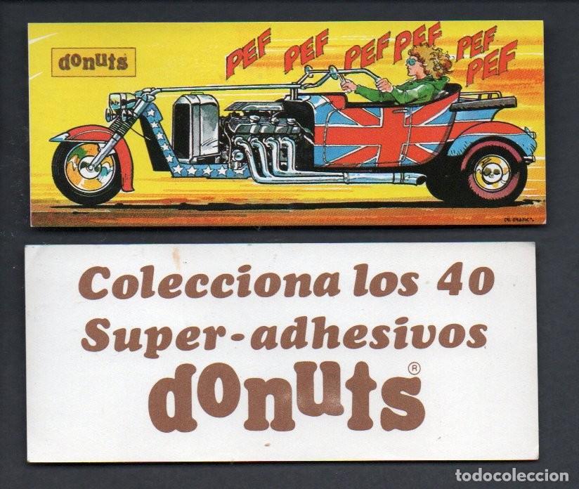 Coleccionismo cromos antiguos: CROMO TIRA COLECCIONA LOS 40 SUPER-ADHESIVOS DONUTS. DONETTES.