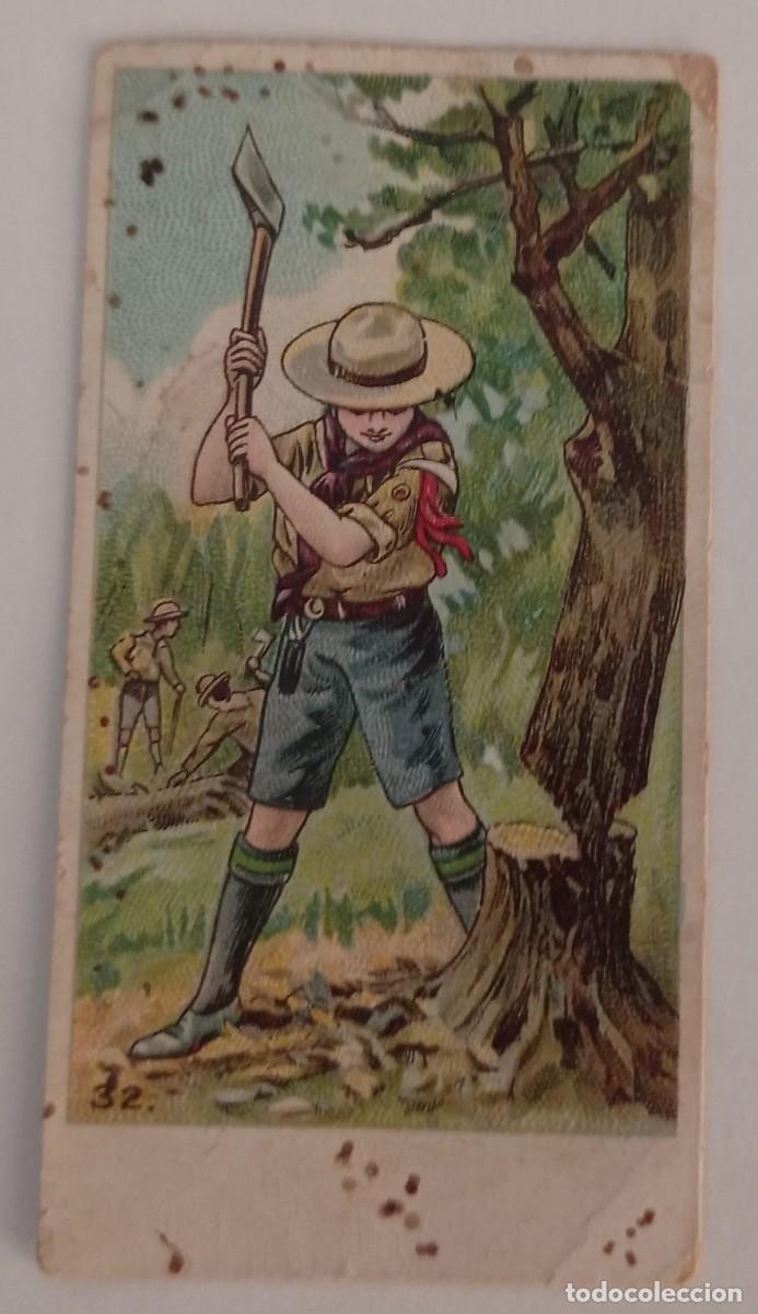Coleccionismo cromos antiguos: CROMO BOY SCOUT - COMPA&Ntilde;&Iacute;A NACIONAL CHOCOLATES AGUSTINOS - 65 X 35 MM