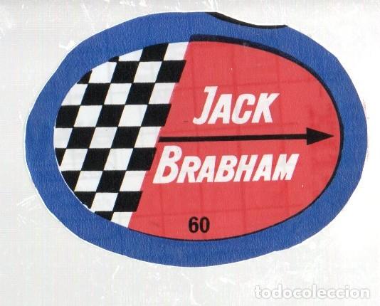Coleccionismo cromos antiguos: ANTIGUO CROMO BIMBO SUPER EMBLEMAS N&ordm; 60 - JACK BRABHAM. NUEVO, SIN PEGAR.
