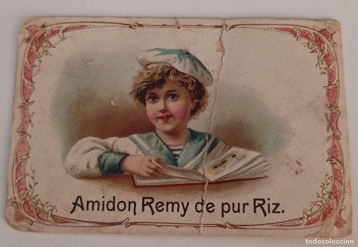 Coleccionismo cromos antiguos: CROMO PUBLICITARIO FABRICANTE ALMID&Oacute;N REMY - FINALES XIX