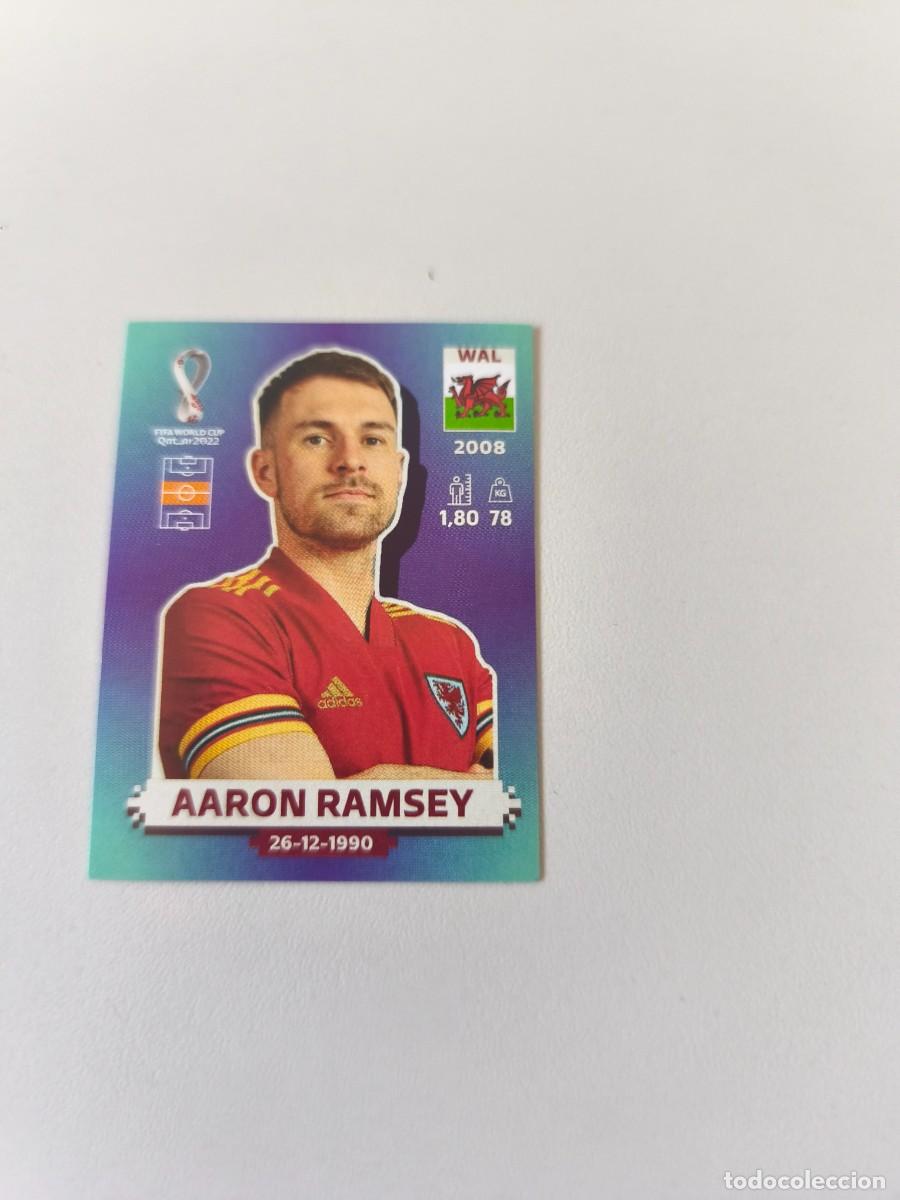 Coleccionismo cromos antiguos: MUNDIAL QATAR 2022 PANINI AARON RAMSEY WAL 14 CMR2