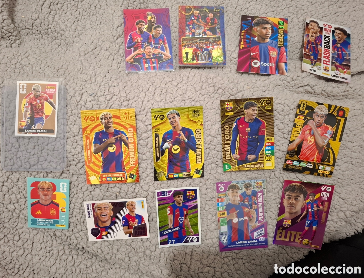 Coleccionismo cromos antiguos: Lote Lamine Yamal extra sticker