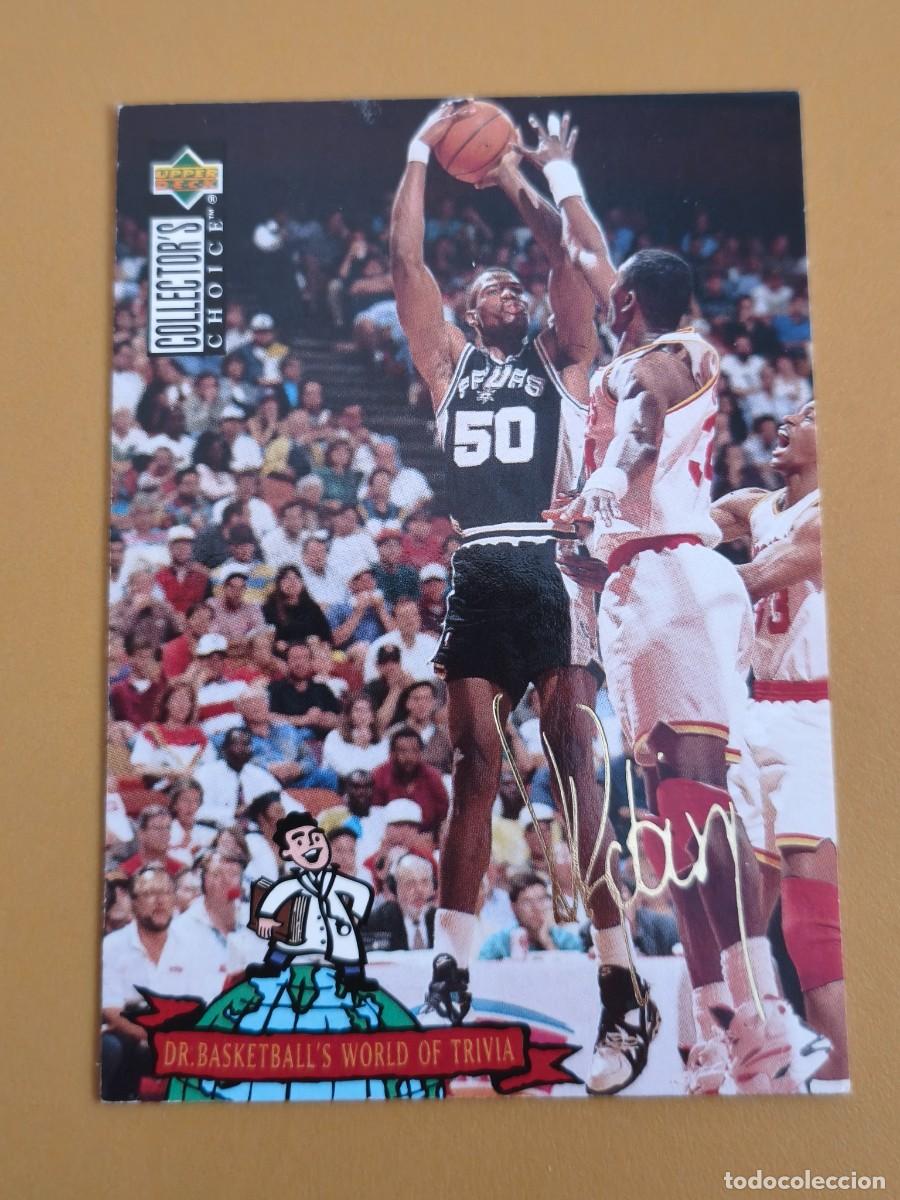 Coleccionismo cromos antiguos: david robinson, Upper Deck Collector's 1994 firmada
