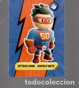 Coleccionismo cromos antiguos: CROMO DE NERGYS Y PANINI STUMBLE GUYS ATTACK 8988 ENERCY