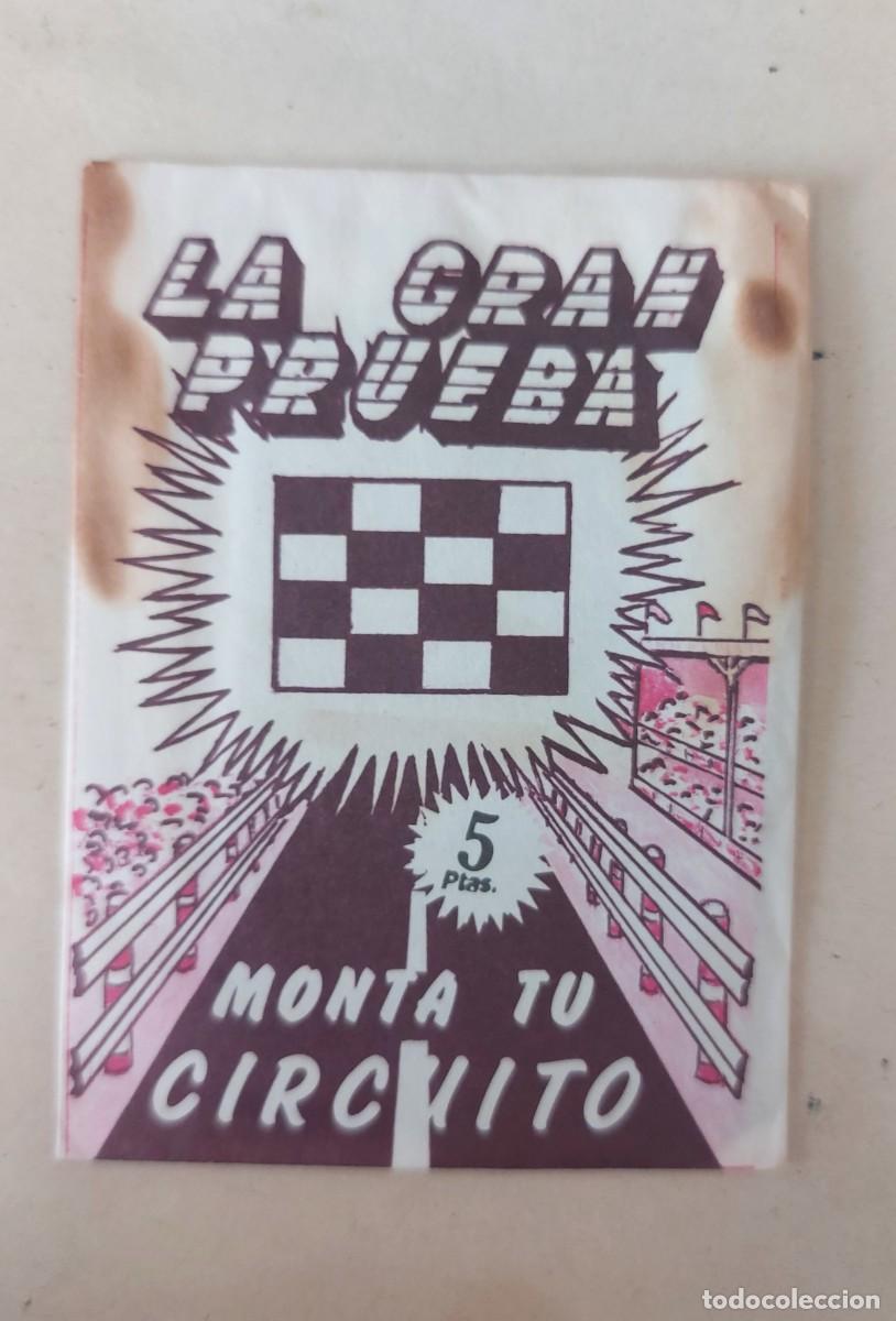 Coleccionismo cromos antiguos: Sobre de cromos sin abrir la gran prueba