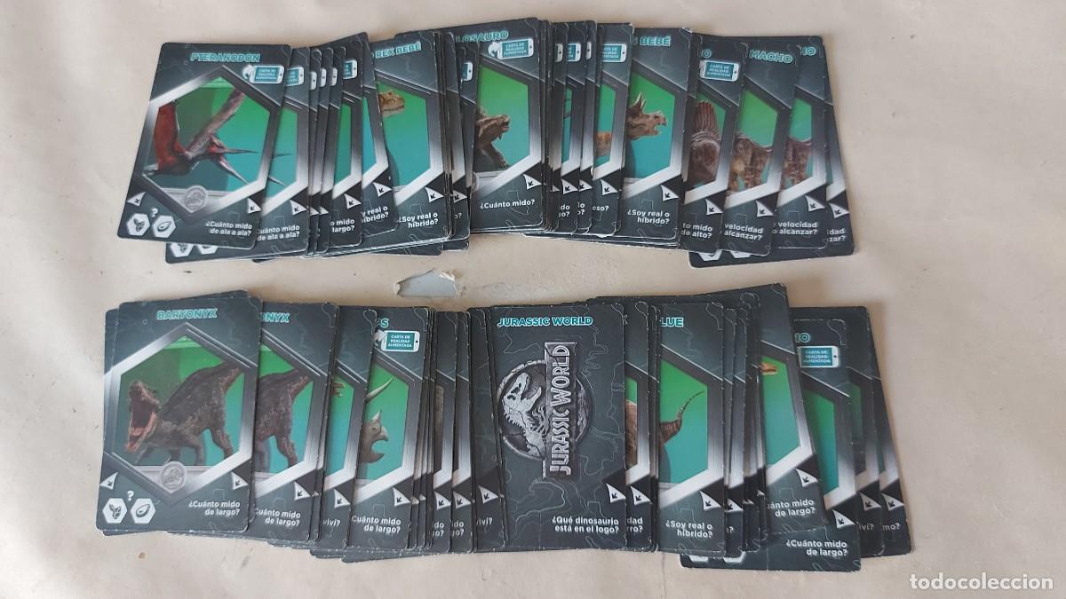 Coleccionismo cromos antiguos: Lote de 86 cromos dinosaurios de lidl