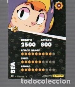 Coleccionismo cromos antiguos: CROMO DE BRAWL STAWL EDITOR PANINI. BEA - Foto 2