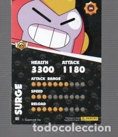 Coleccionismo cromos antiguos: CROMO DE BRAWL STAWL EDITOR PANINI. SURGE - Foto 2