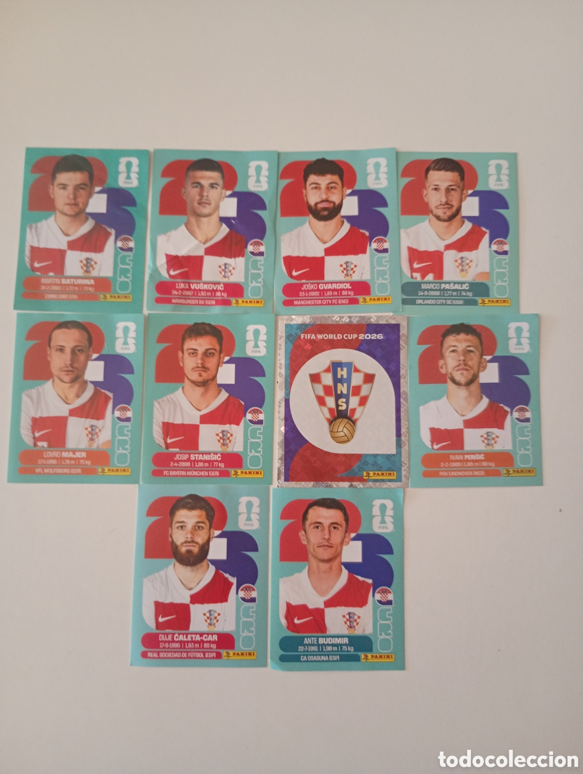 Coleccionismo cromos antiguos: lote cromos Croacia mundial usa 2026 panini