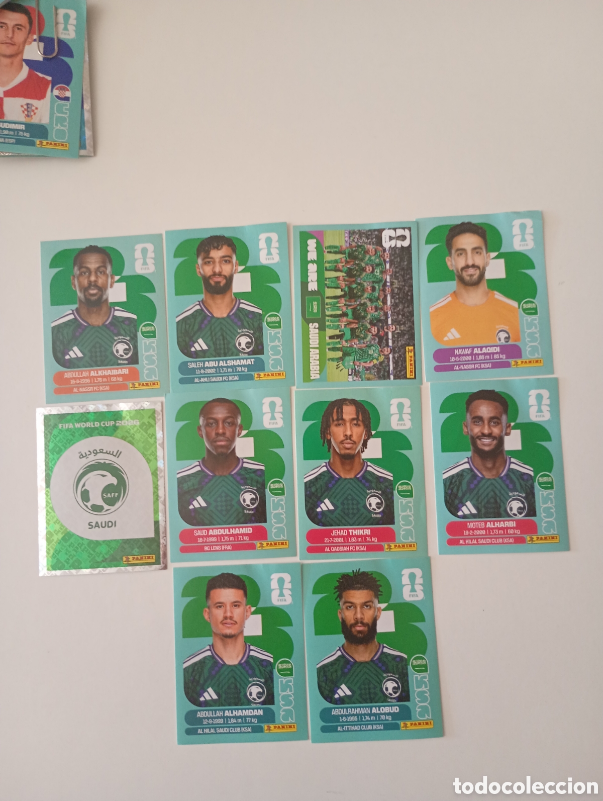 Collectionnisme Cartes &agrave; collectionner anciennes: lote cromos Arabia saudi mundial usa 2026 panini