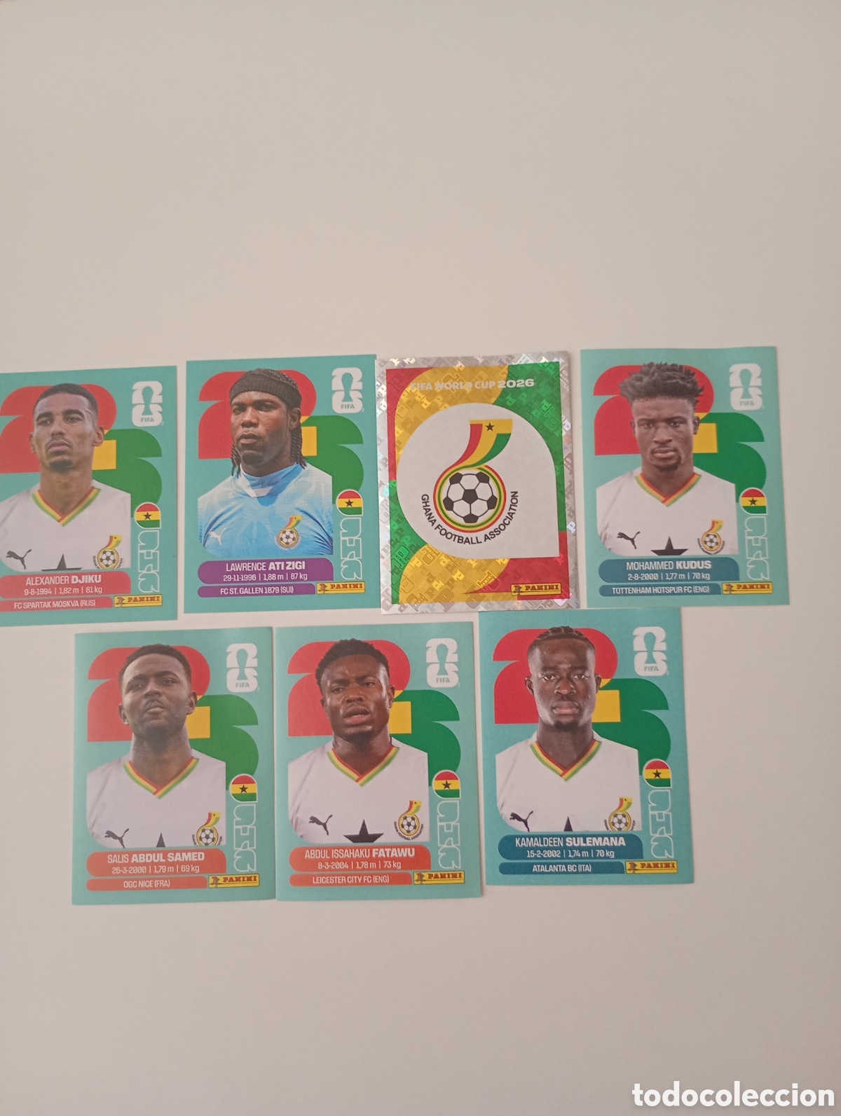 Coleccionismo cromos antiguos: lote cromos Ghana mundial usa 2026 panini