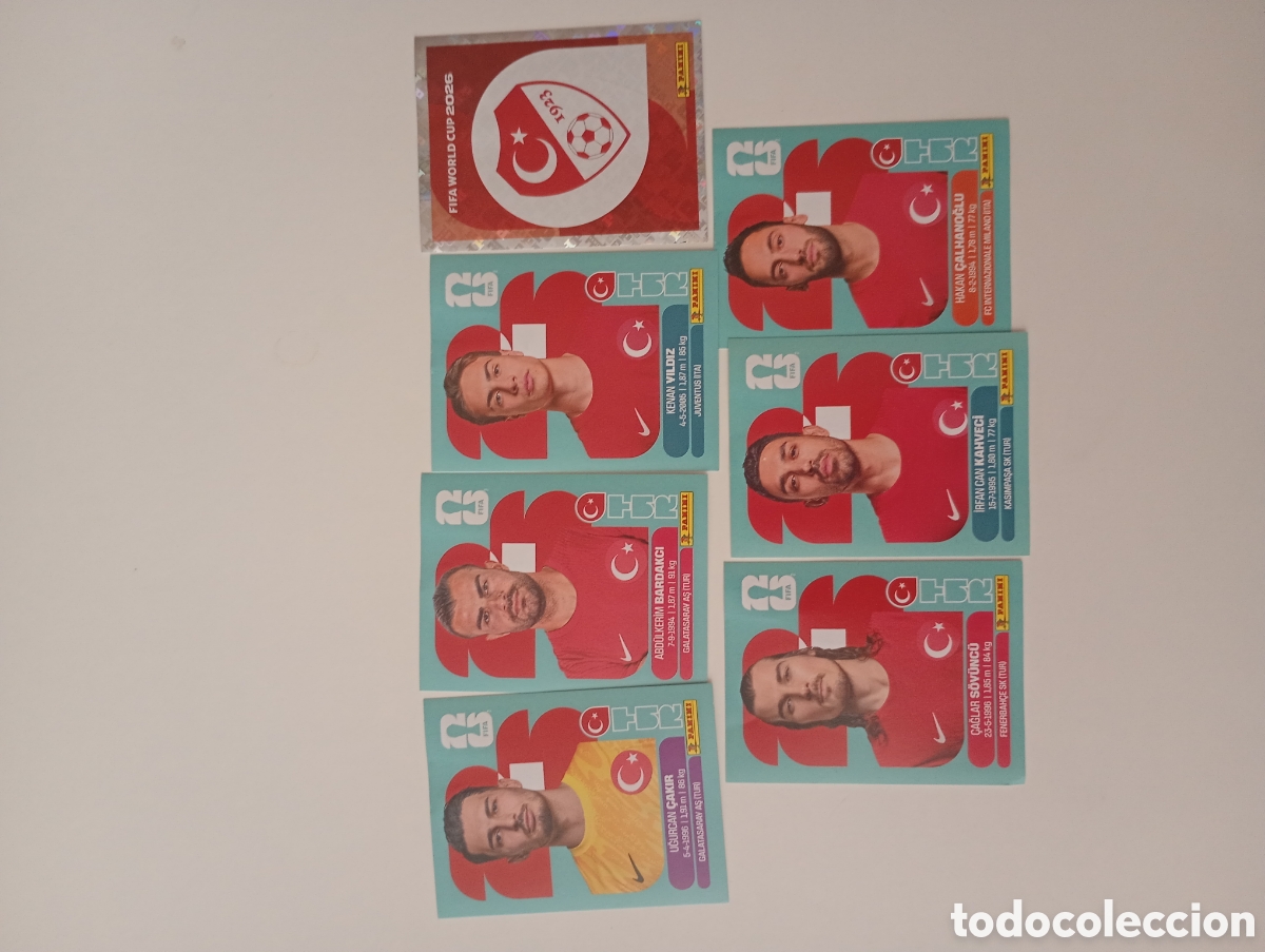 Coleccionismo cromos antiguos: lote cromos Turqu&iacute;a mundial usa 2026 panini