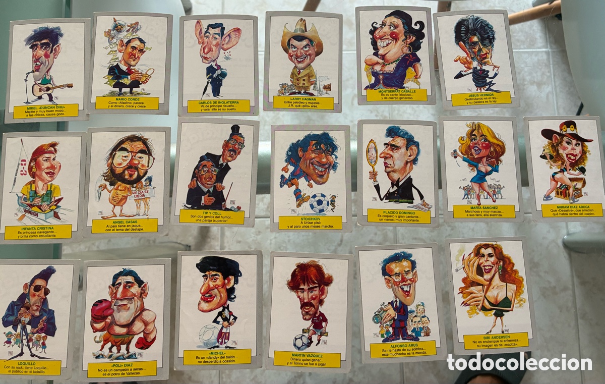 Coleccionismo cromos antiguos: 19 Cromos Personajes Famosos Colecci&oacute;n