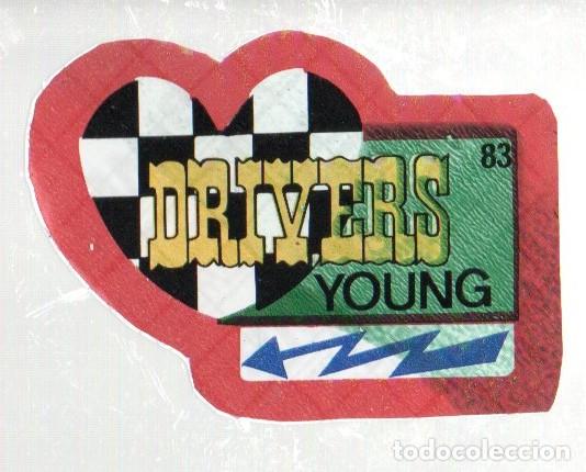 Coleccionismo cromos antiguos: ANTIGUO CROMO BIMBO SUPER EMBLEMAS N&ordm; 83 - DRIVERS YOUNG. NUEVO, SIN PEGAR.