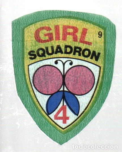 Coleccionismo cromos antiguos: ANTIGUO CROMO BIMBO SUPER EMBLEMAS N&ordm; 9 - GIRL SQUADRON 4. NUEVO, SIN PEGAR.