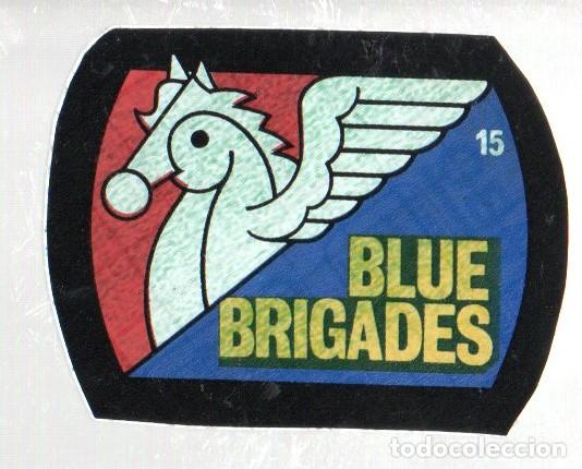 Coleccionismo cromos antiguos: ANTIGUO CROMO BIMBO SUPER EMBLEMAS N&ordm; 15 - BLUE BRIGADES. NUEVO, SIN PEGAR.