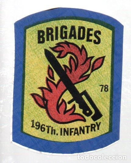 Coleccionismo cromos antiguos: ANTIGUO CROMO BIMBO SUPER EMBLEMAS N&ordm; 78 - BRIGADES 196 Th, INFANTRY. NUEVO, SIN PEGAR.