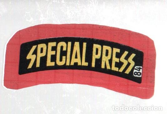 Coleccionismo cromos antiguos: ANTIGUO CROMO BIMBO SUPER EMBLEMAS N&ordm; 84 - SPECIAL PRESS. NUEVO, SIN PEGAR.
