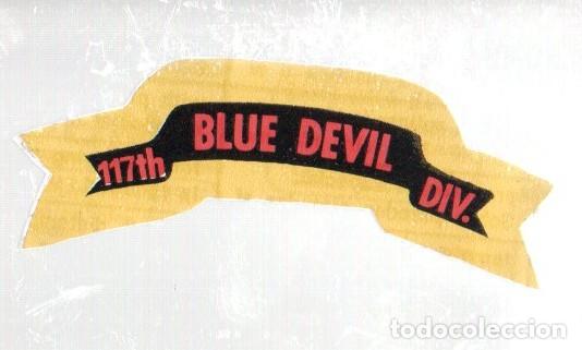 Coleccionismo cromos antiguos: ANTIGUO CROMO BIMBO SUPER EMBLEMAS - 117th BLUE DEVIL DIV. NUEVO, SIN PEGAR.
