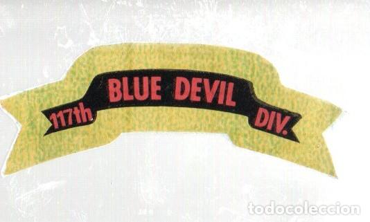 Coleccionismo cromos antiguos: ANTIGUO CROMO BIMBO SUPER EMBLEMAS - 117th BLUE DEVIL DIV. NUEVO, SIN PEGAR.