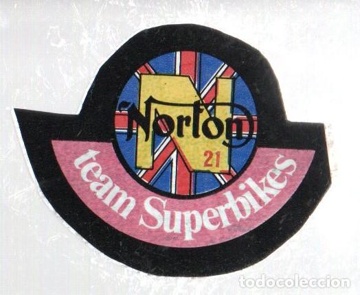 Coleccionismo cromos antiguos: ANTIGUO CROMO BIMBO SUPER EMBLEMAS - N&ordm; 21 - NORTON TEAM SUPERBIKES. NUEVO, SIN PEGAR.