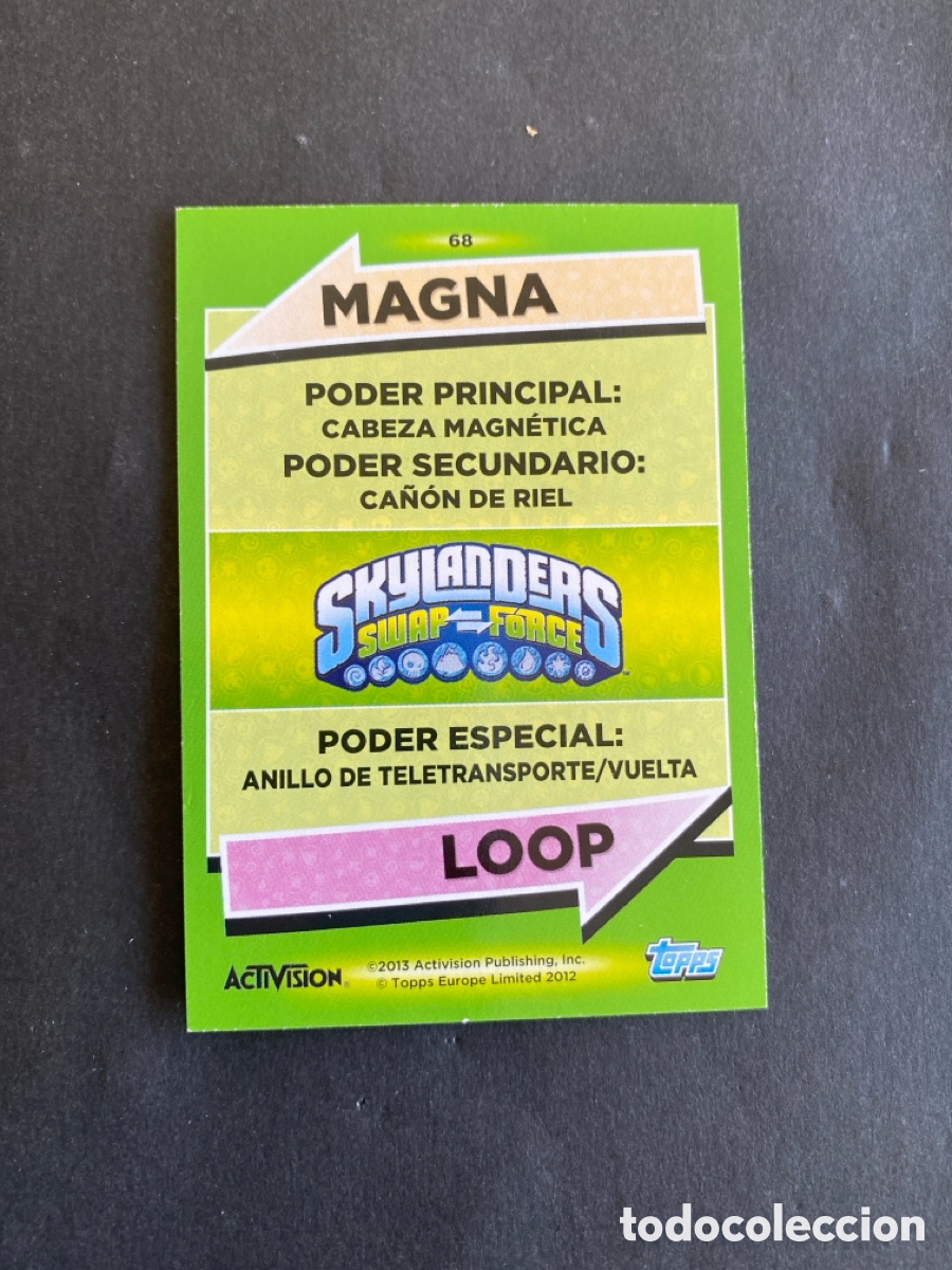Coleccionismo cromos antiguos: Crom&oacute; Skylanders Swap Force N* 68 - Foto 2