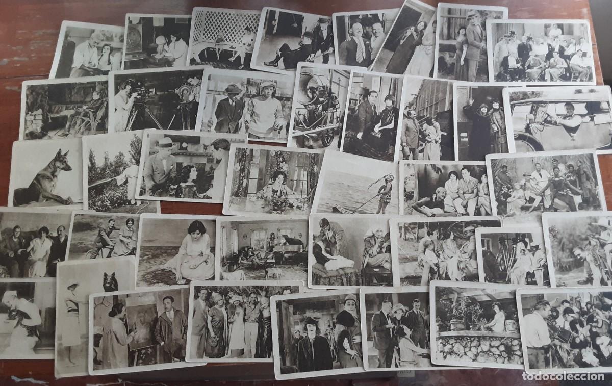 Coleccionismo cromos antiguos: Los artistas cinematogr&aacute;ficos en la intimidad serie B, casi completa, falta el n⁰ 1