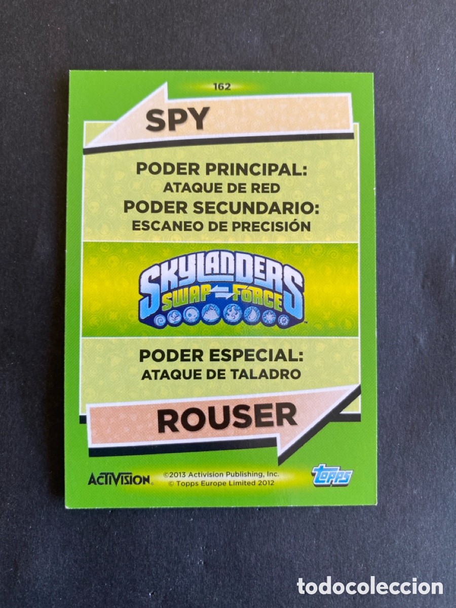 Coleccionismo cromos antiguos: Crom&oacute; Skylanders Swap Force N*162 - Foto 2