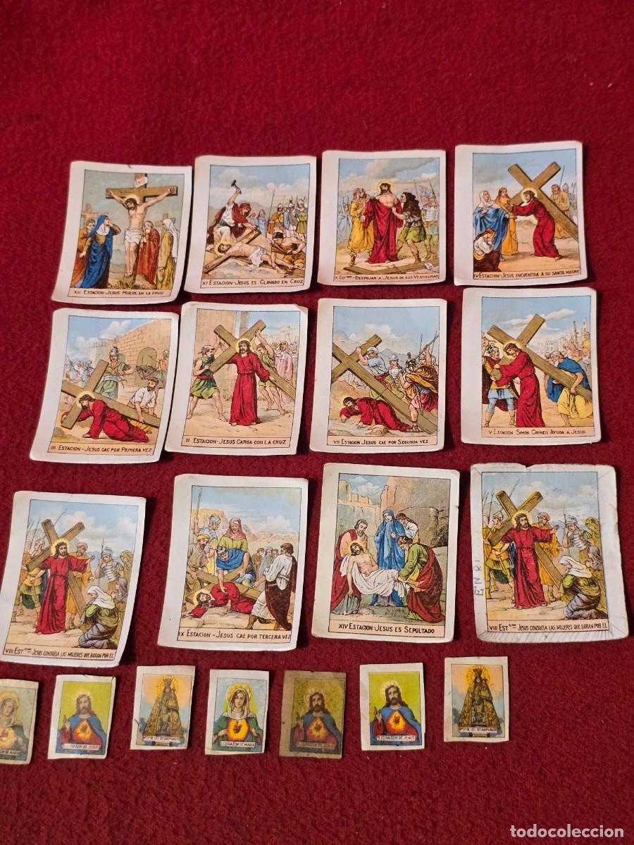 Coleccionismo cromos antiguos: LOTE CROMOS RELIGIOSOS