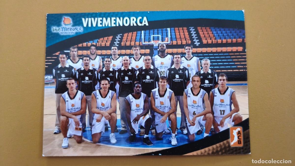 Coleccionismo cromos antiguos: vivemenorca, acb plantilla 2008 09