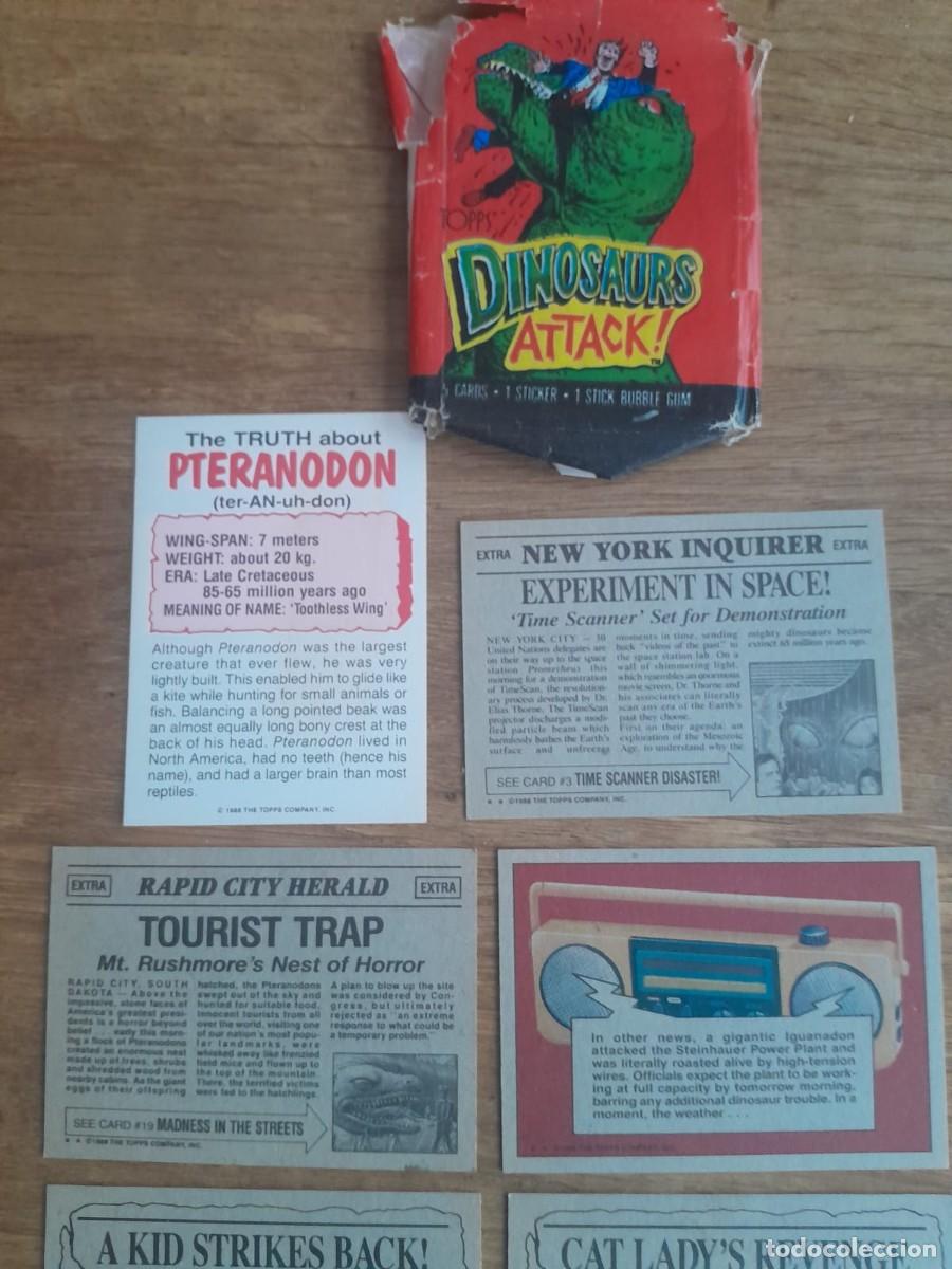Coleccionismo cromos antiguos: Cromos Dinosaurs Attack!! - Foto 6