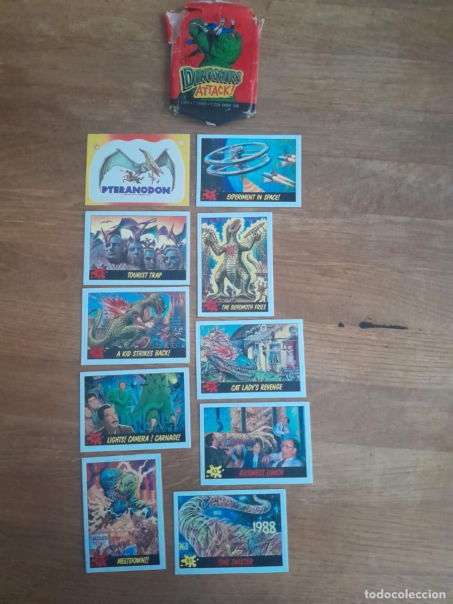 Coleccionismo cromos antiguos: Cromos Dinosaurs Attack!!