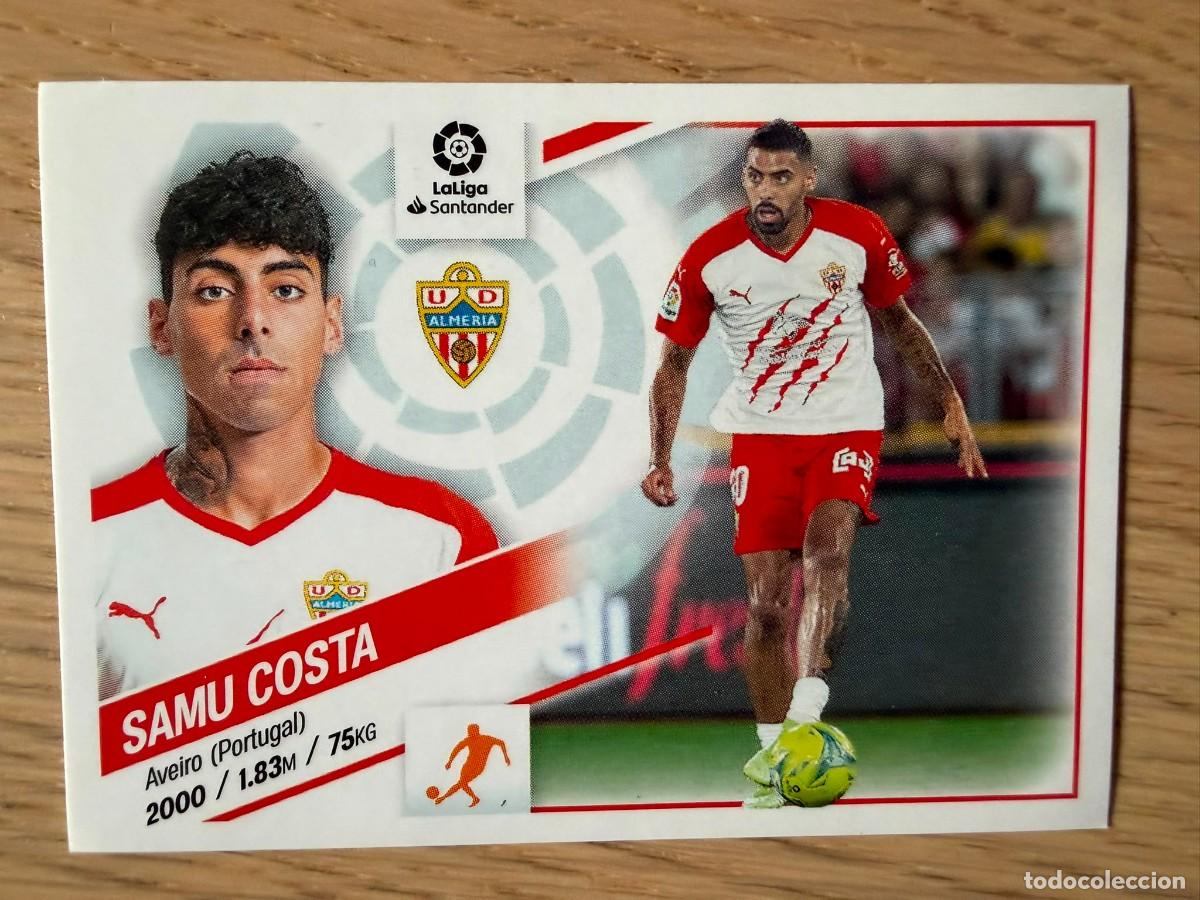 Coleccionismo cromos antiguos: 11 SAMU COSTA ALMERIA 22 23 2022 2023 LIGA SANTANDER COLECCIONES ESTE SIN PEGAR STICKER