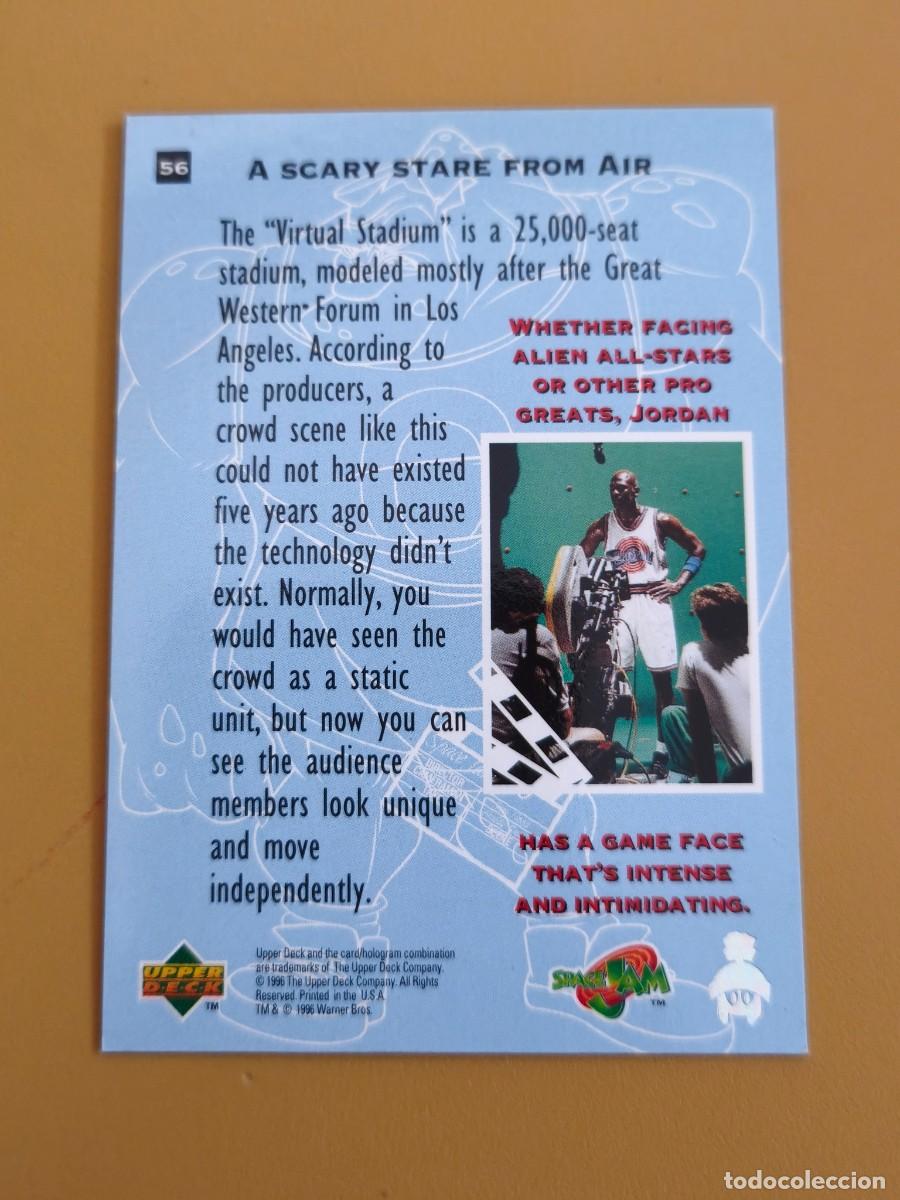 Coleccionismo cromos antiguos: michael jordan, upper deck space jam - Foto 2