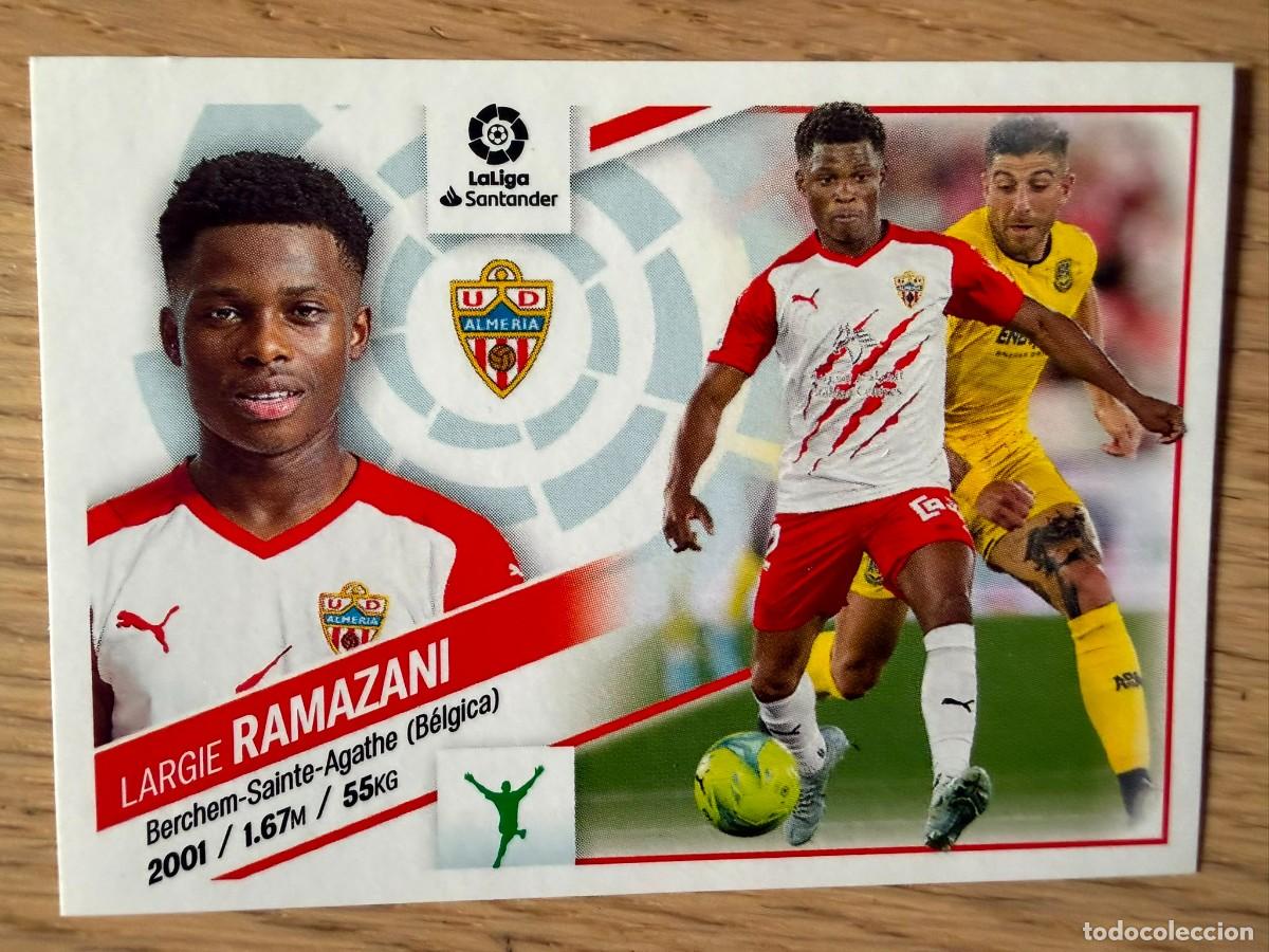 Coleccionismo cromos antiguos: 18 RAMAZANI ALMERIA 22 23 2022 2023 LIGA SANTANDER COLECCIONES ESTE SIN PEGAR STICKER
