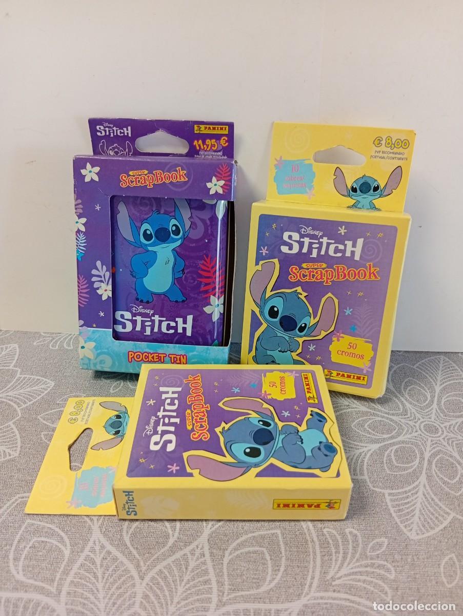 Coleccionismo cromos antiguos: 30 SOBRES CROMOS STITCH PANINI POCKET TIN SIN ABRIR (2)-CAJA METALICA SOBRES CROMOS STITCH-