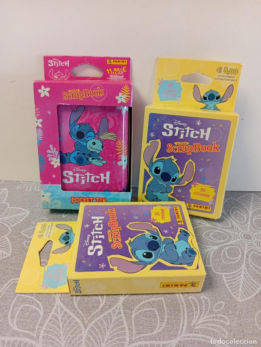 Coleccionismo cromos antiguos: 30 SOBRES CROMOS STITCH PANINI POCKET TIN SIN ABRIR (4)-CAJA METALICA SOBRES CROMOS STITCH-