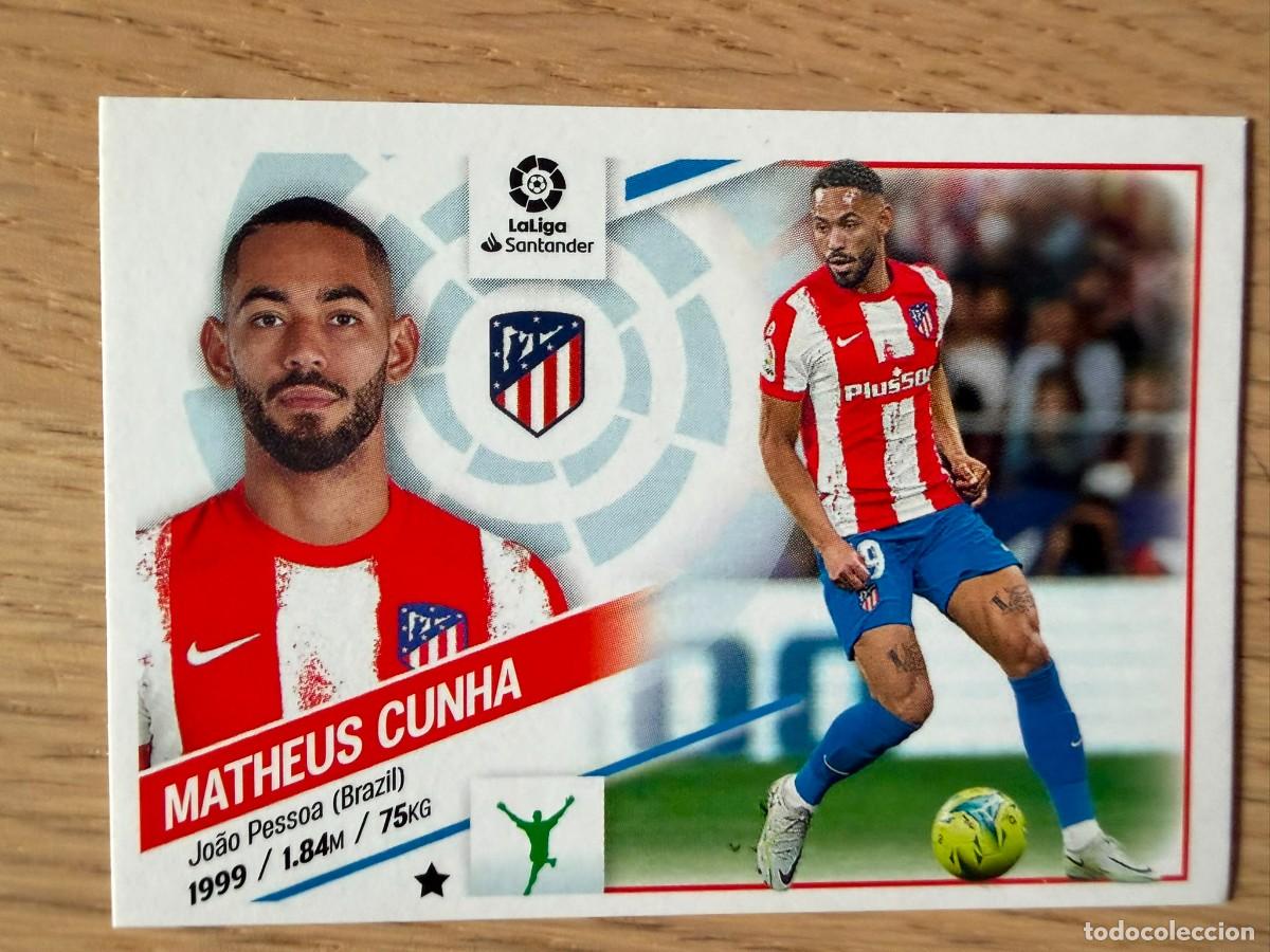 Coleccionismo cromos antiguos: 19 MATHEUS CUNHA ATLETICO MADRID 22 23 2022 2023 LIGA SANTANDER COLECCIONES ESTE SIN PEGAR STICKER
