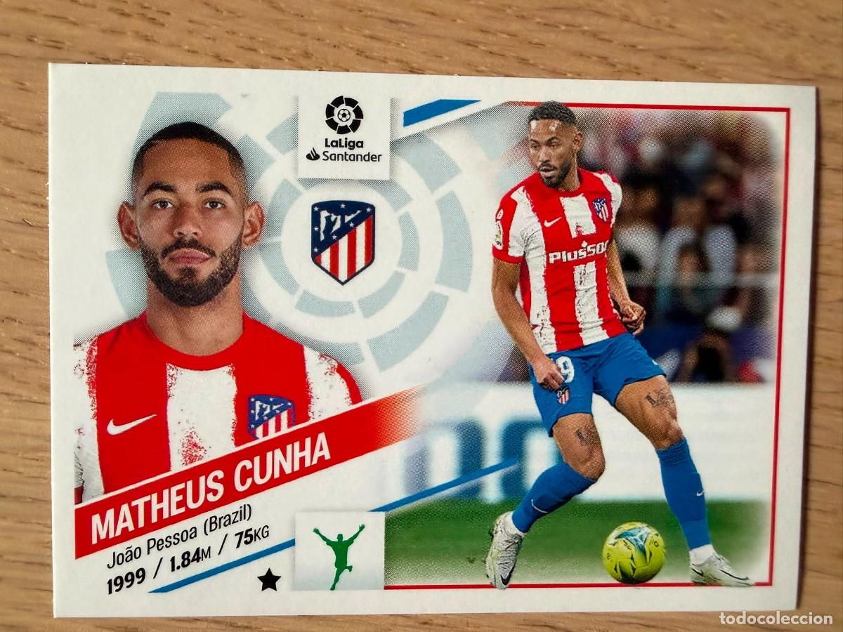 Coleccionismo cromos antiguos: 19 MATHEUS CUNHA ATLETICO MADRID 22 23 2022 2023 LIGA SANTANDER COLECCIONES ESTE SIN PEGAR STICKER