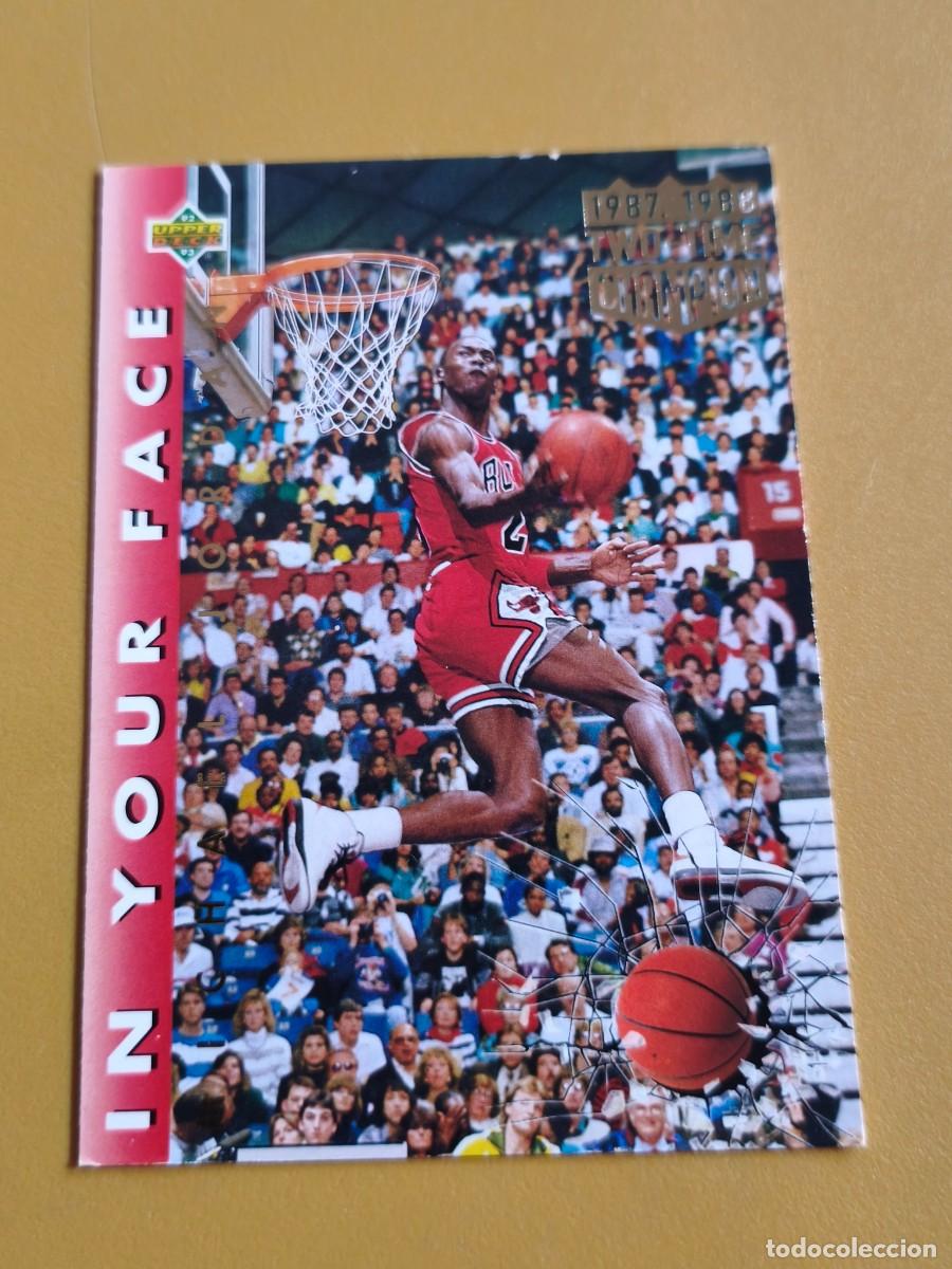 Coleccionismo cromos antiguos: michael jordan, upper deck two time champion 1987 1988