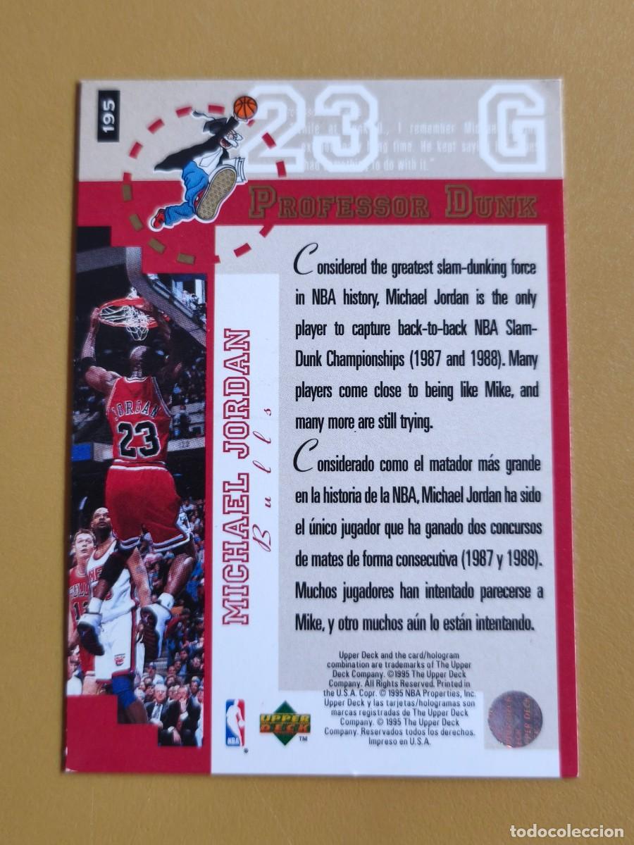 Coleccionismo cromos antiguos: Michael Jordan, Upper Deck Collectors 1995 - Foto 2