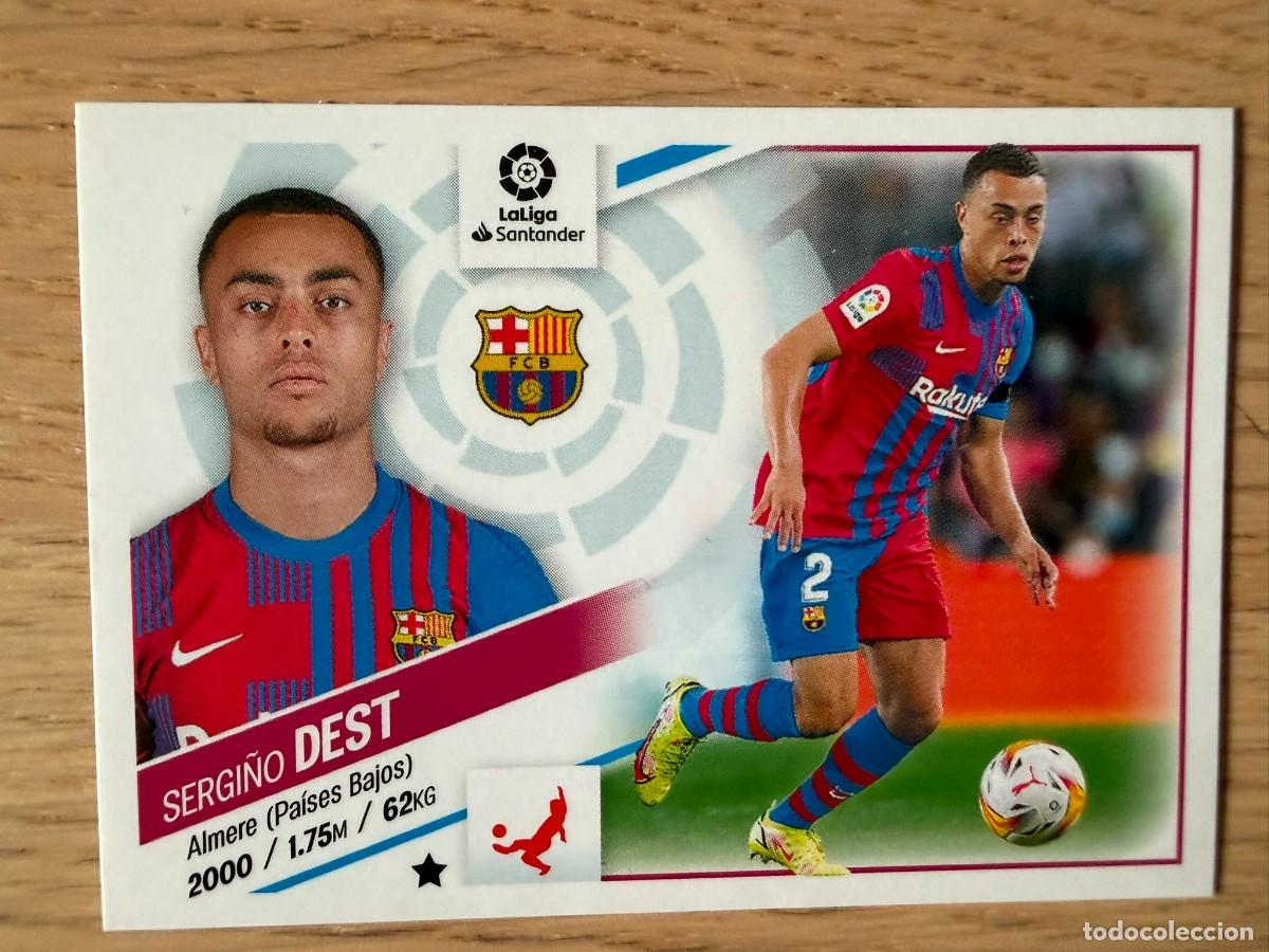 Coleccionismo cromos antiguos: 5 DEST BARCELONA 22 23 2022 2023 LIGA SANTANDER COLECCIONES ESTE SIN PEGAR STICKER