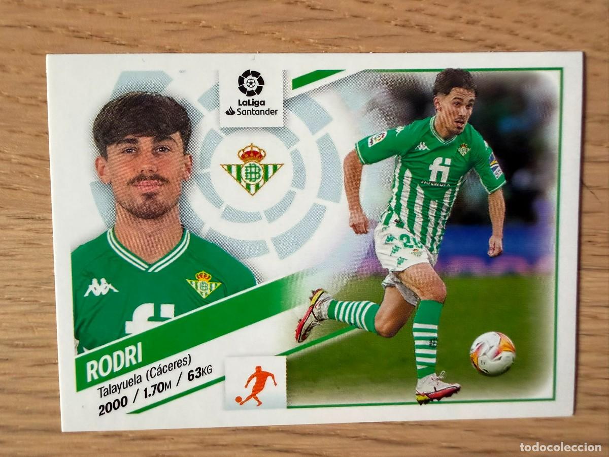 Coleccionismo cromos antiguos: 16A 16A A RODRI REAL BETIS 22 23 2022 2023 LIGA SANTANDER COLECCIONES ESTE SIN PEGAR STICKER