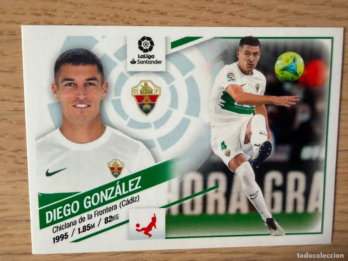 Coleccionismo cromos antiguos: 6 DIEGO GONZALEZ ELCHE 22 23 2022 2023 LIGA SANTANDER COLECCIONES ESTE SIN PEGAR STICKER